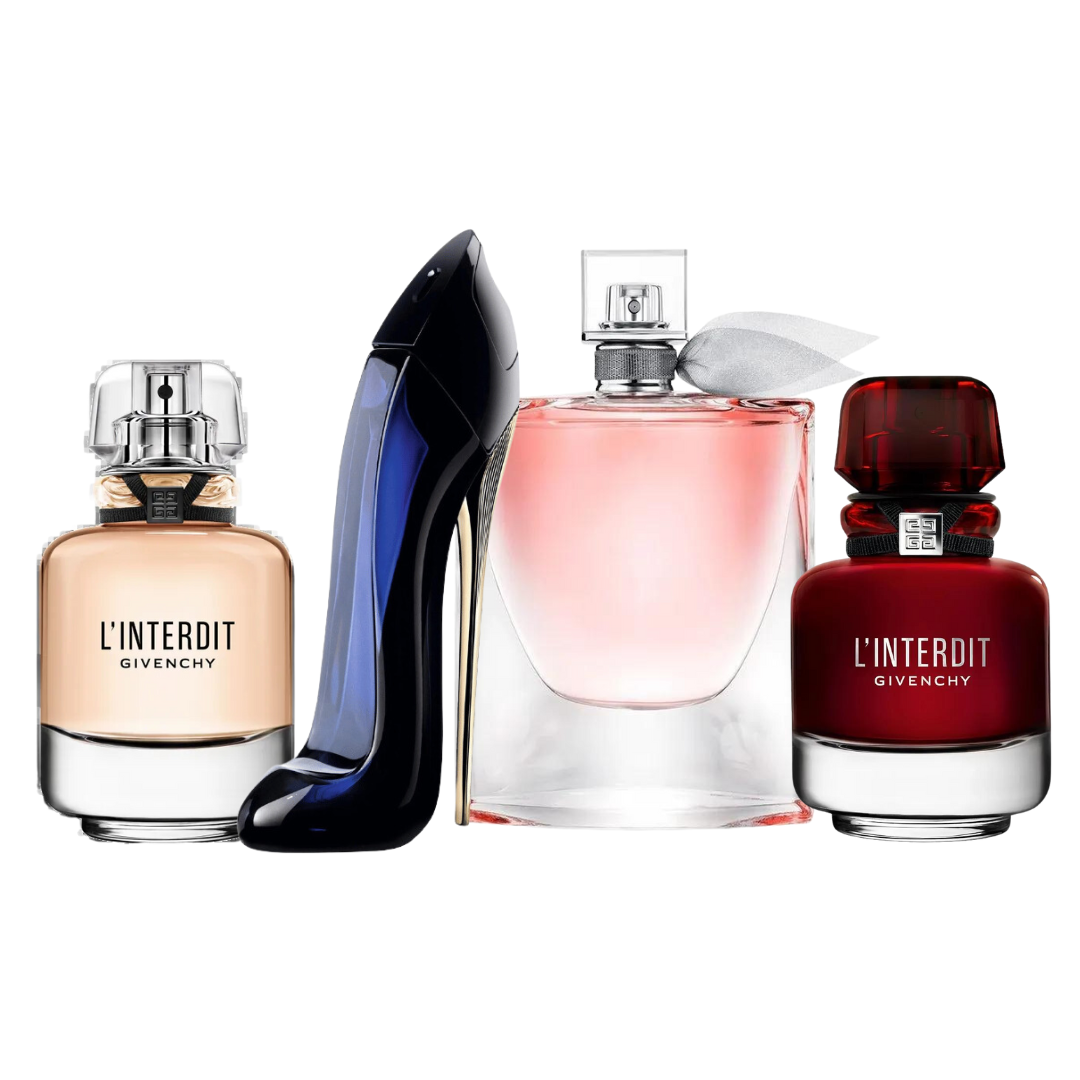 4 Parfums - L'Interdit , L'Interdit Rouge, Good Girl, La Vie Est Belle (ACHETEZ 1, OBTENEZ 4)