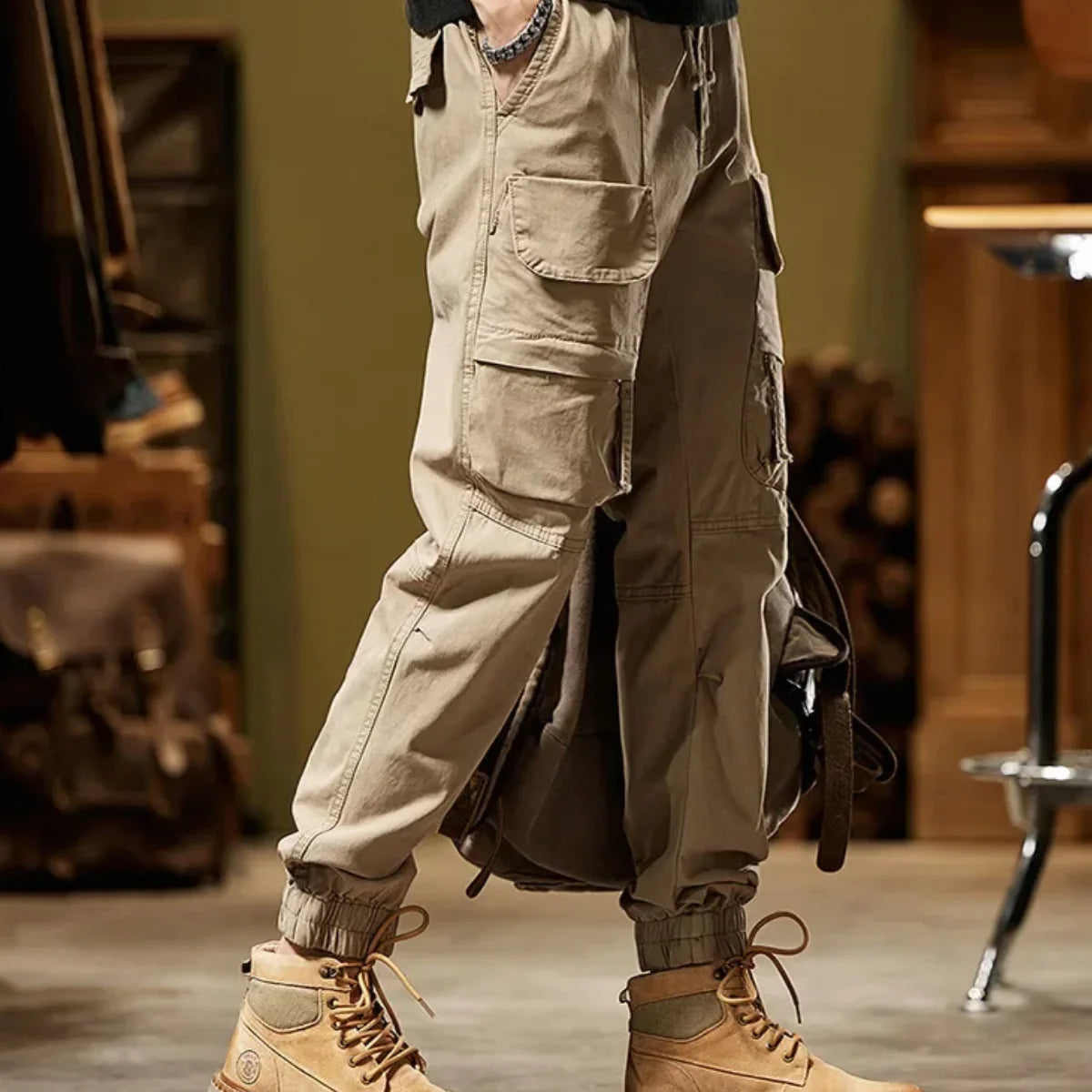 Pantalon Cargo SlimFit avec Poches