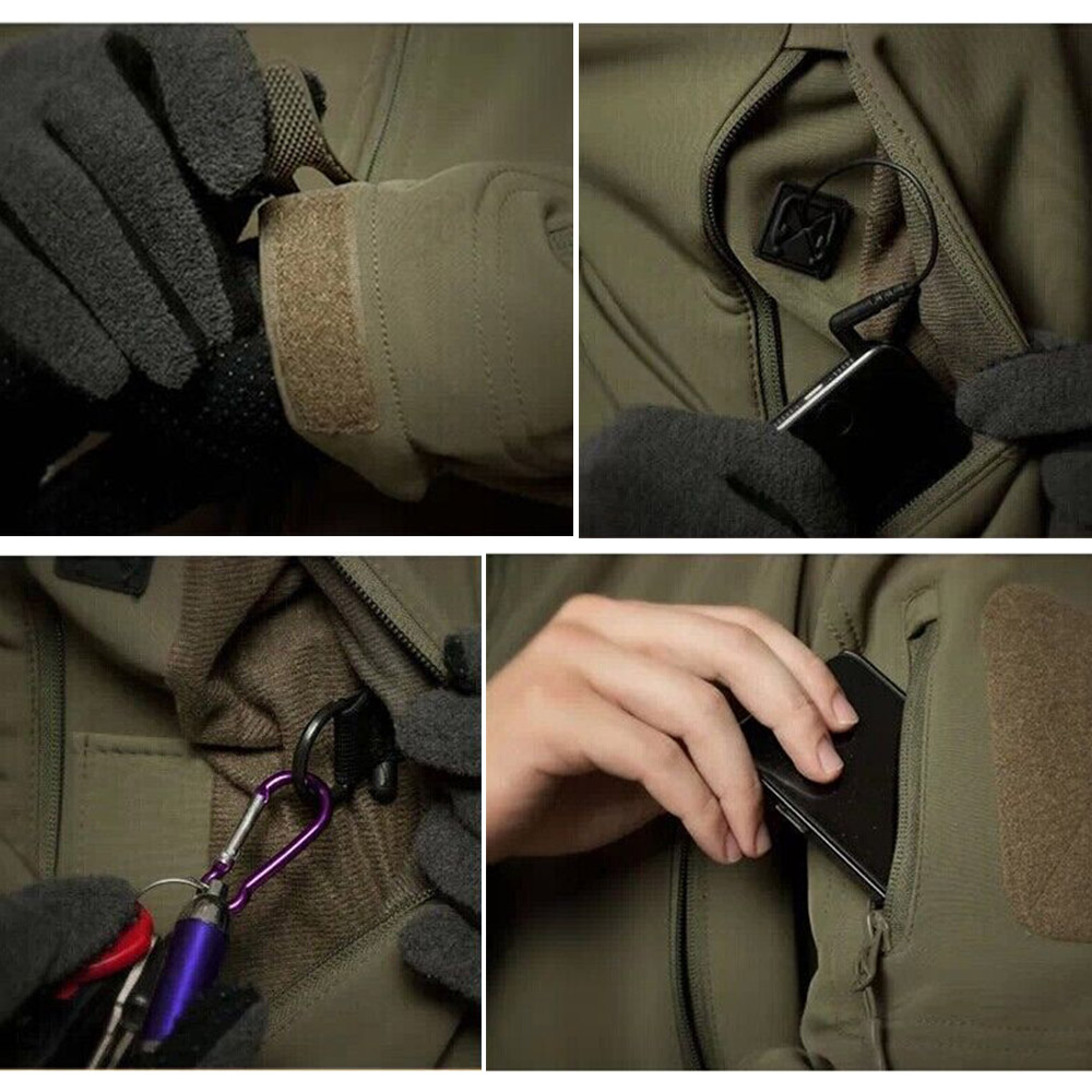 Waterproof Jacket with Tactical Pockets