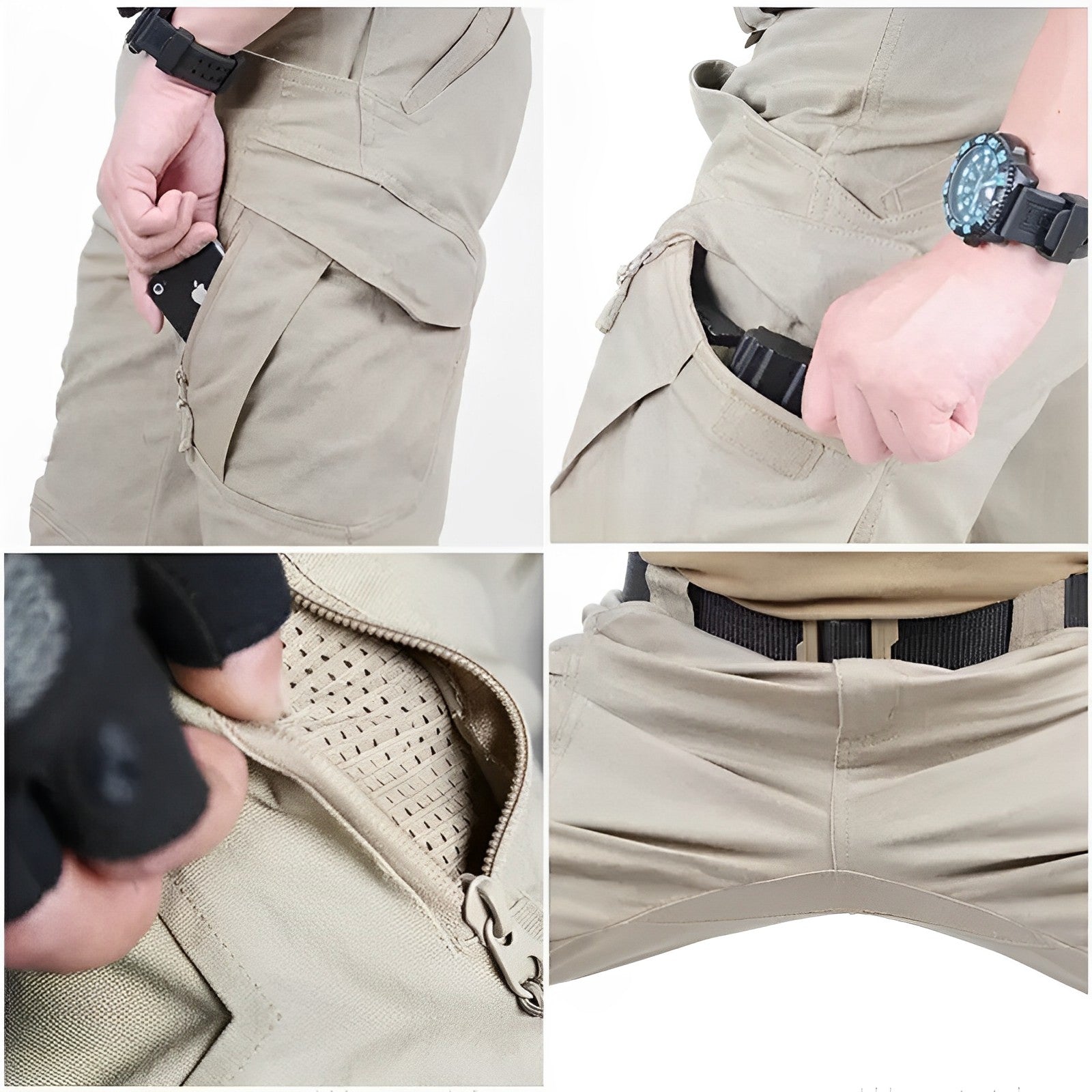 Pantalon Tactique Militaire Imperméable avec Ceinture