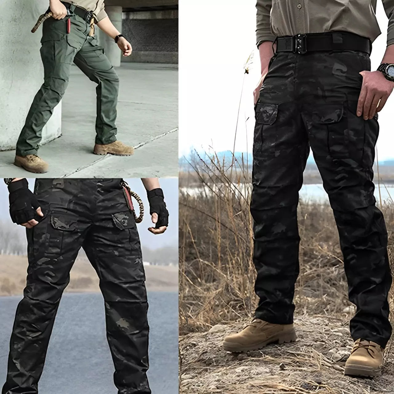 Pantalon Tactique Militaire Imperméable avec Ceinture