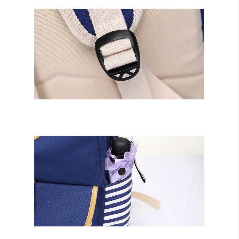 Kit: Backpack with USB Port + Bag + Pencil Case