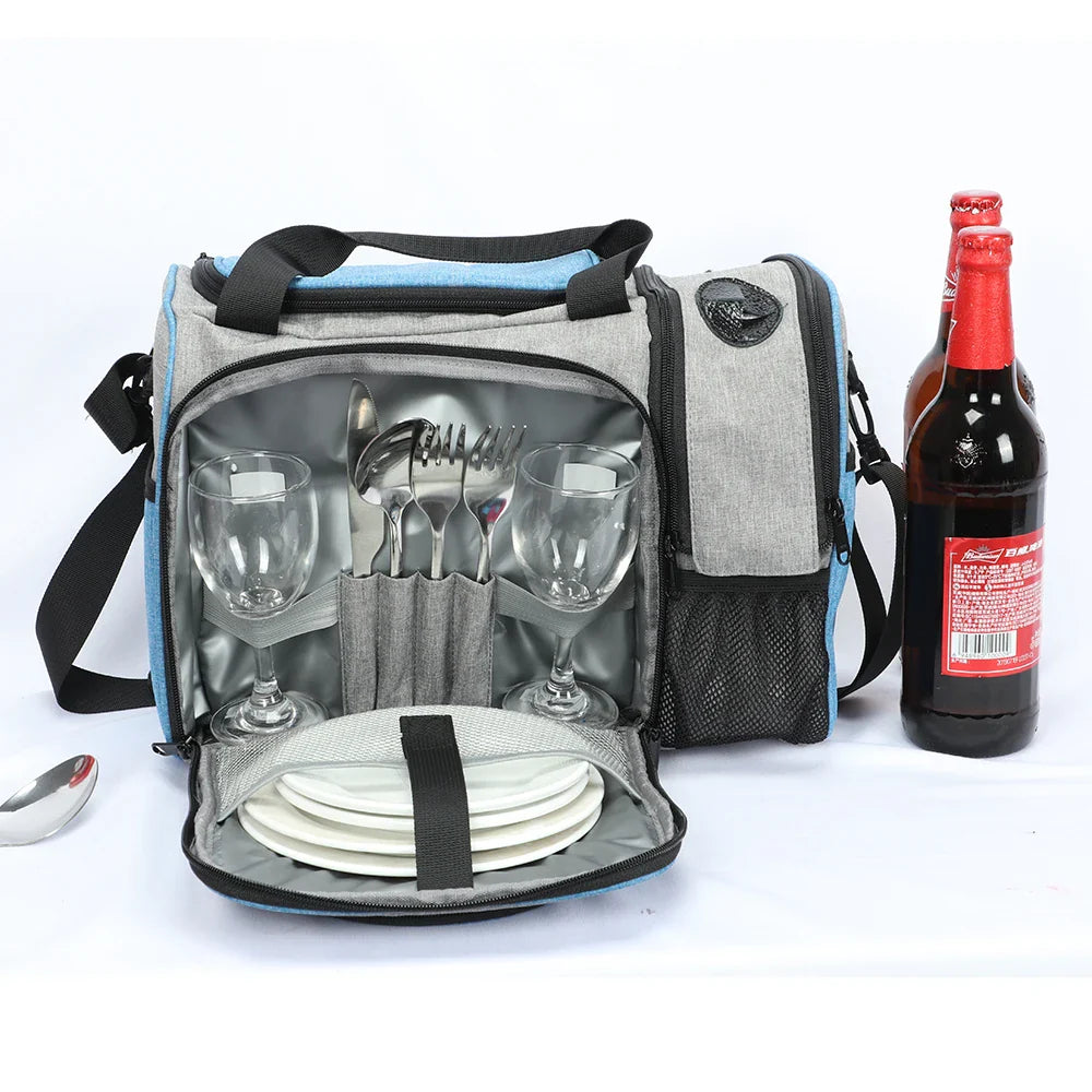 Liter Thermal Bag with Compartment for Glass