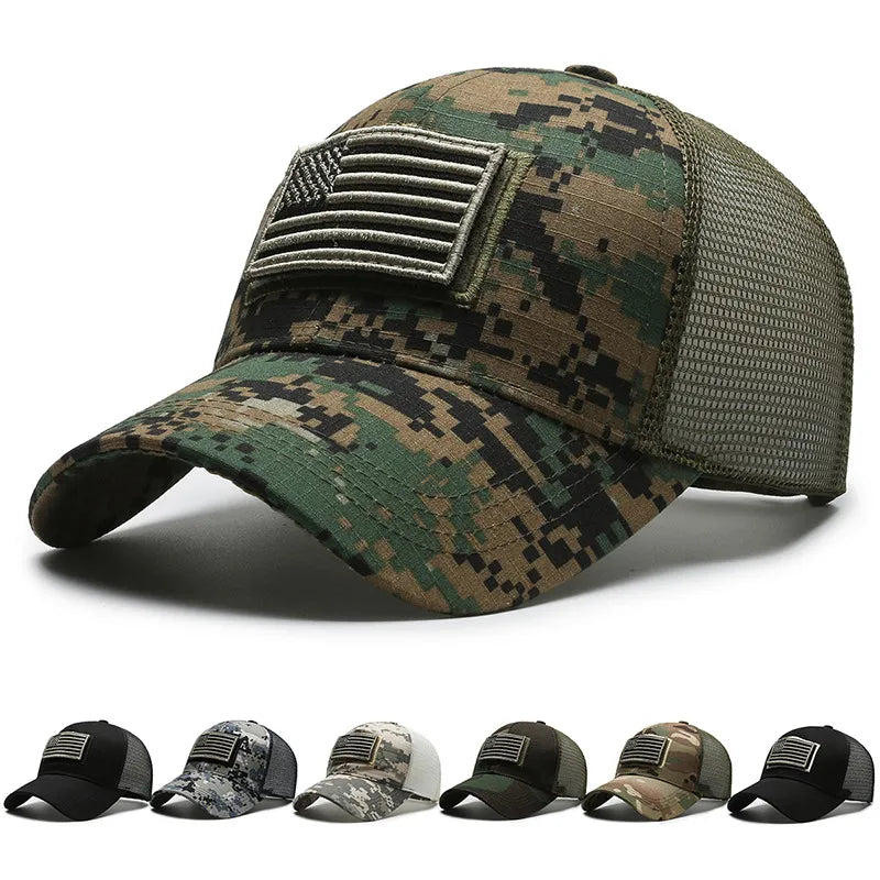 Tactical Military Cap United States Flag