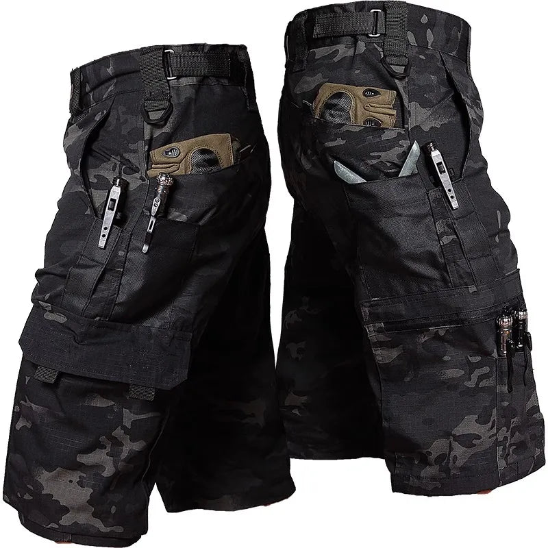 Military Shorts with Tactical Pockets