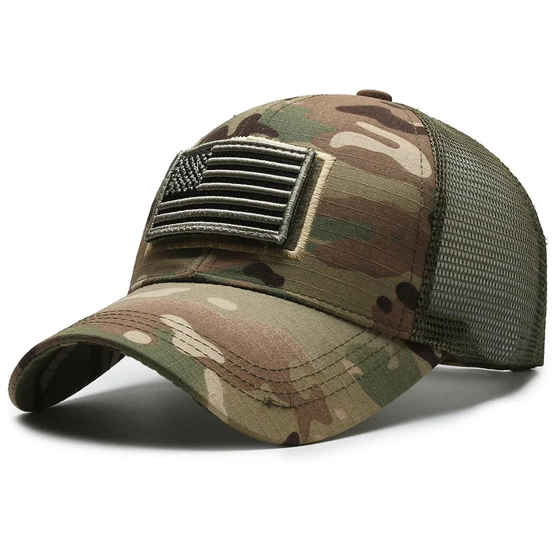 Tactical Military Cap United States Flag