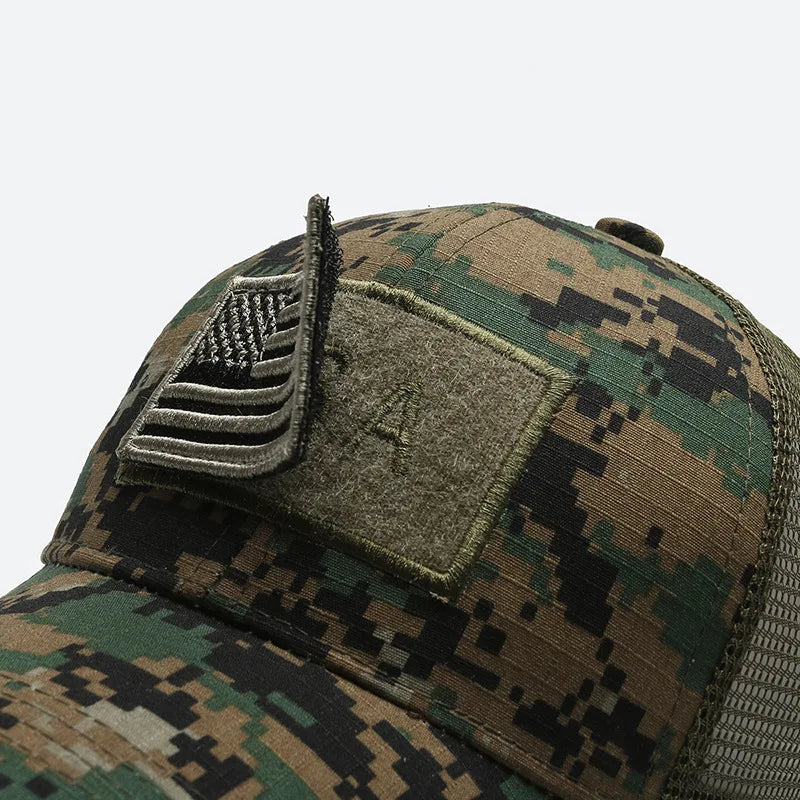 Tactical Military Cap United States Flag