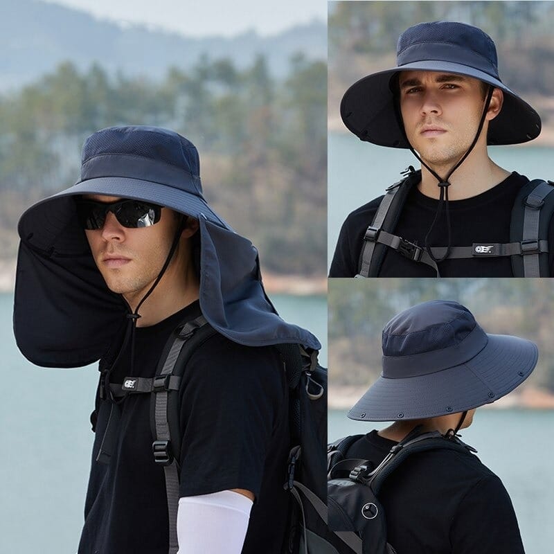 Chapeau Ajustable avec Protection Solaire